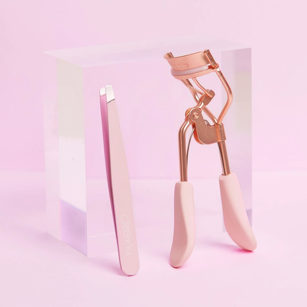 Set Pinza y Encrespador de pestañas Rosa Beauty Creations