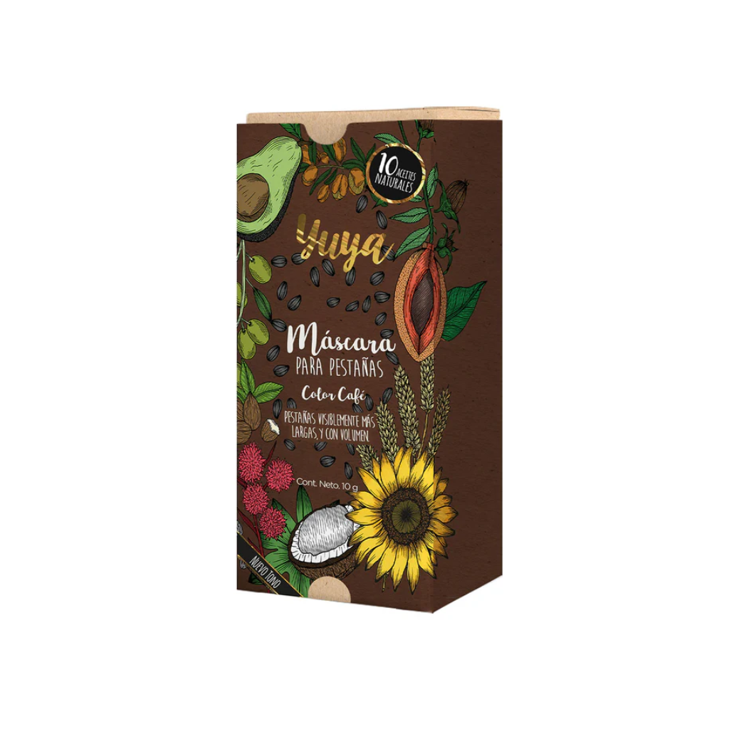 Máscara de pestañas 10 aceites naturales Café
