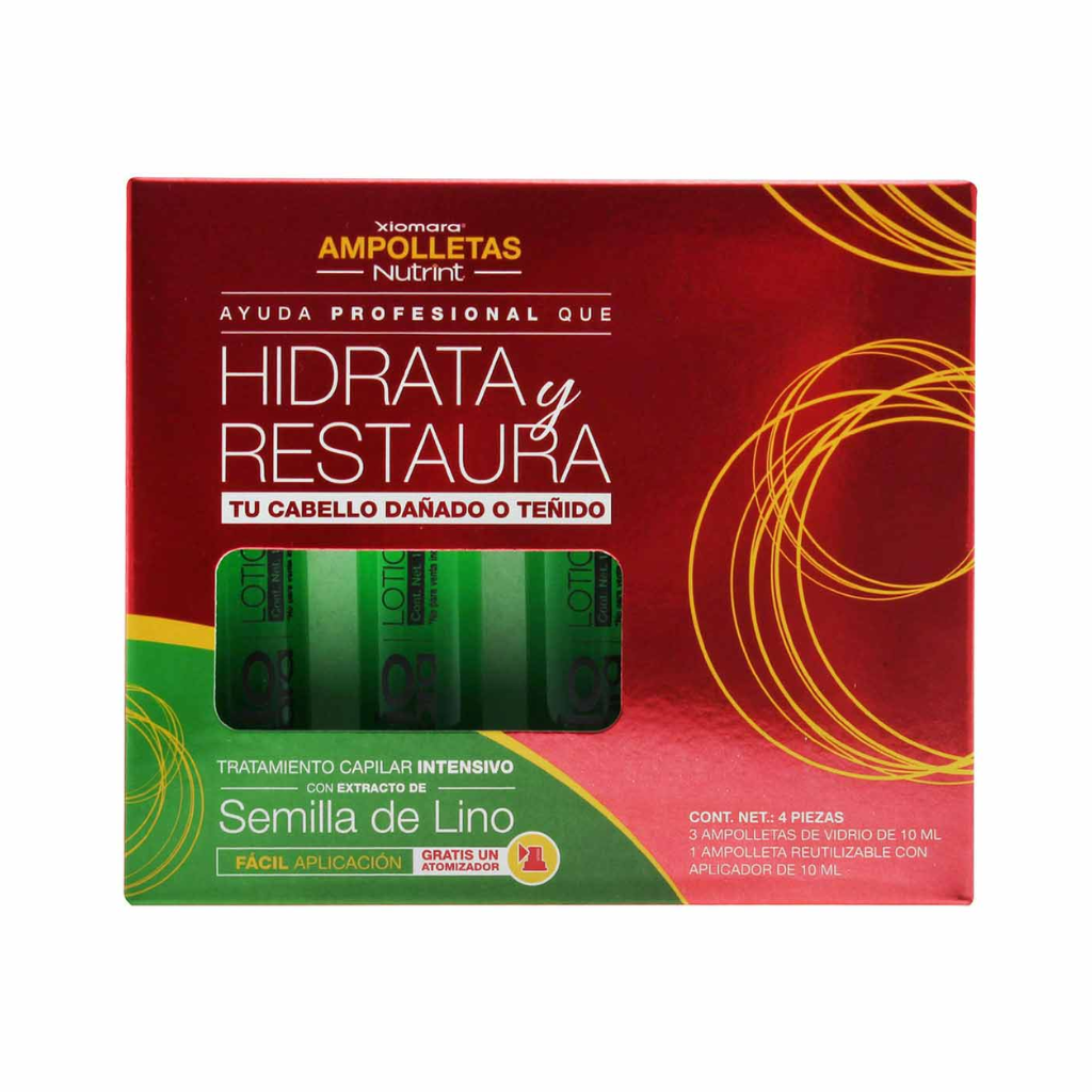 Tratamiento capilar ampolla semilla de lino Xiomara