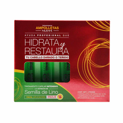 Tratamiento capilar ampolla semilla de lino Xiomara