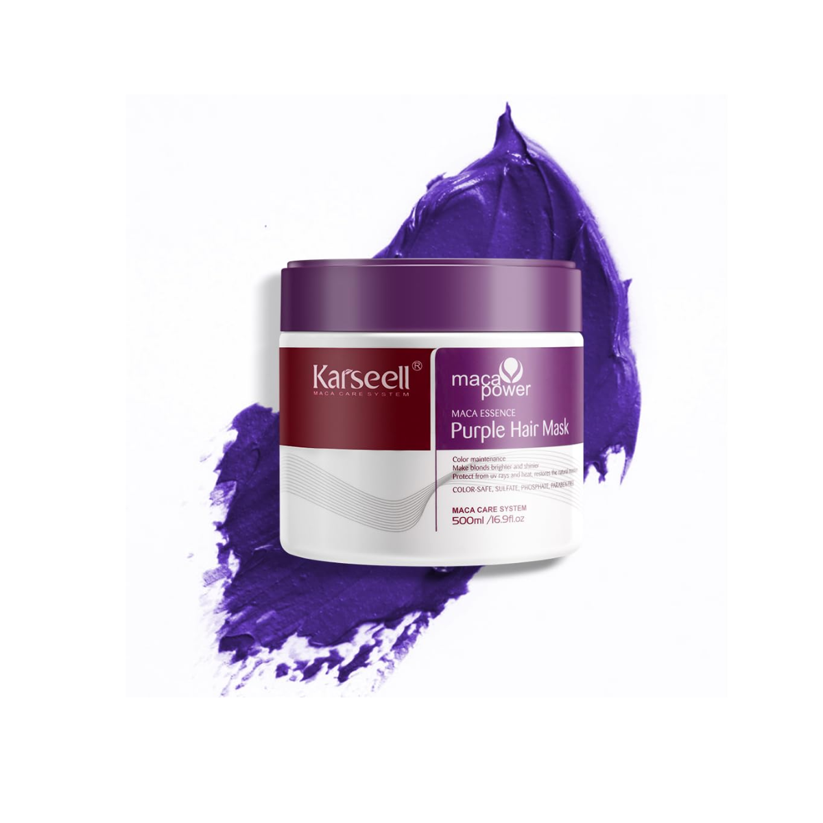 Mascarilla capilar morada Karseell